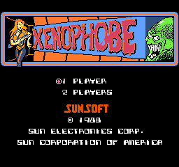 Xenophobe (USA) Title Screen